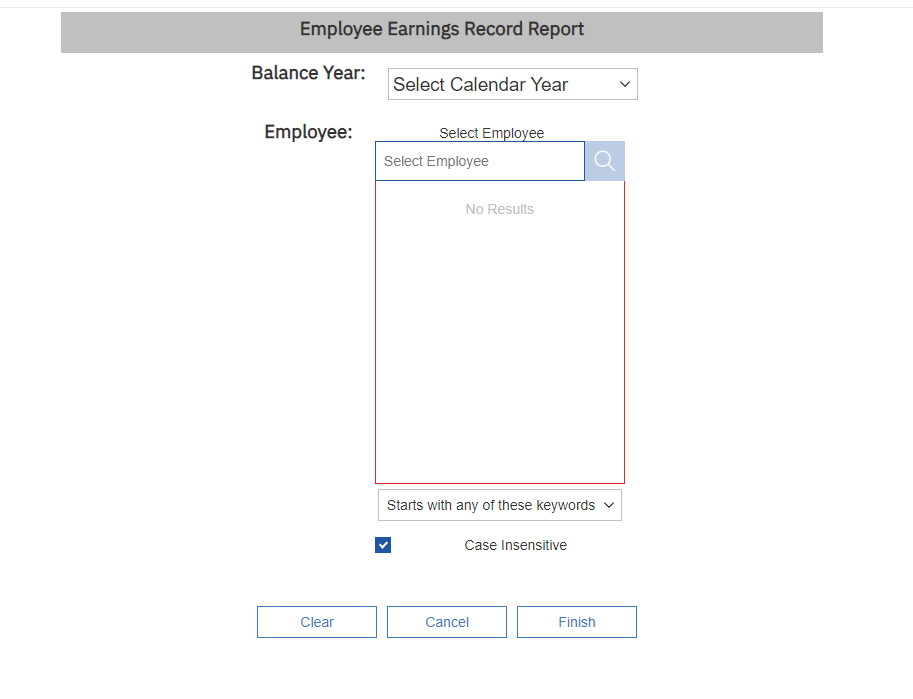 Legacy Employee Earnings Report